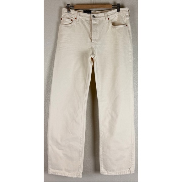 Levis Women's 90s White Jeans, 29”x30” - Picture 3 of 11